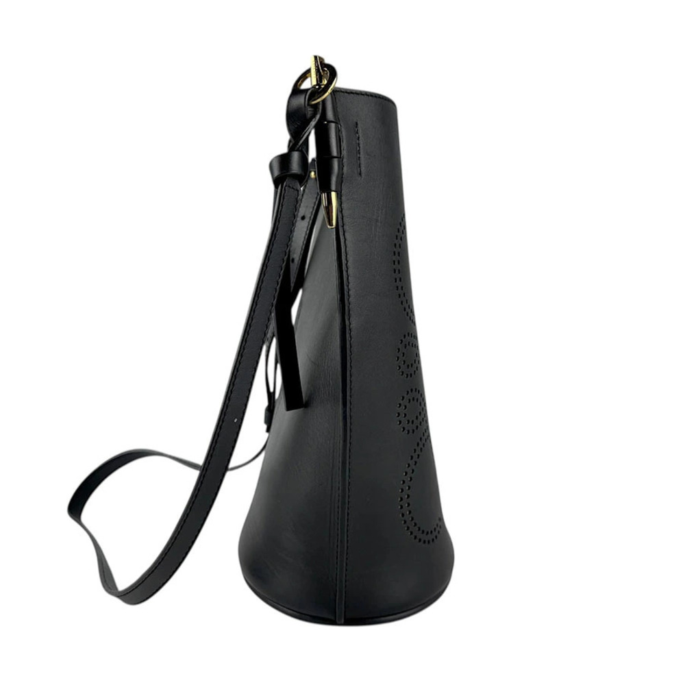 Loewe Bucket Black Bag Shoulder Gate Leather